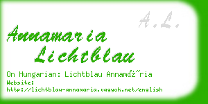 annamaria lichtblau business card